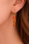 Boucles Poisson Rouge Doré