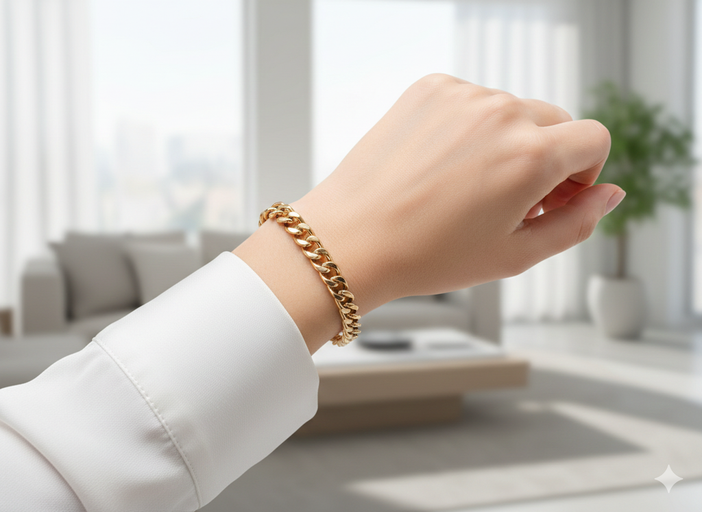 Bracelet Chaîne Dorée Classique