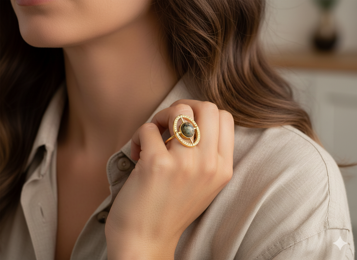 Bague Aura Émeraude