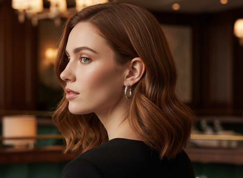 Boucles d’oreilles créoles torsadées argentées