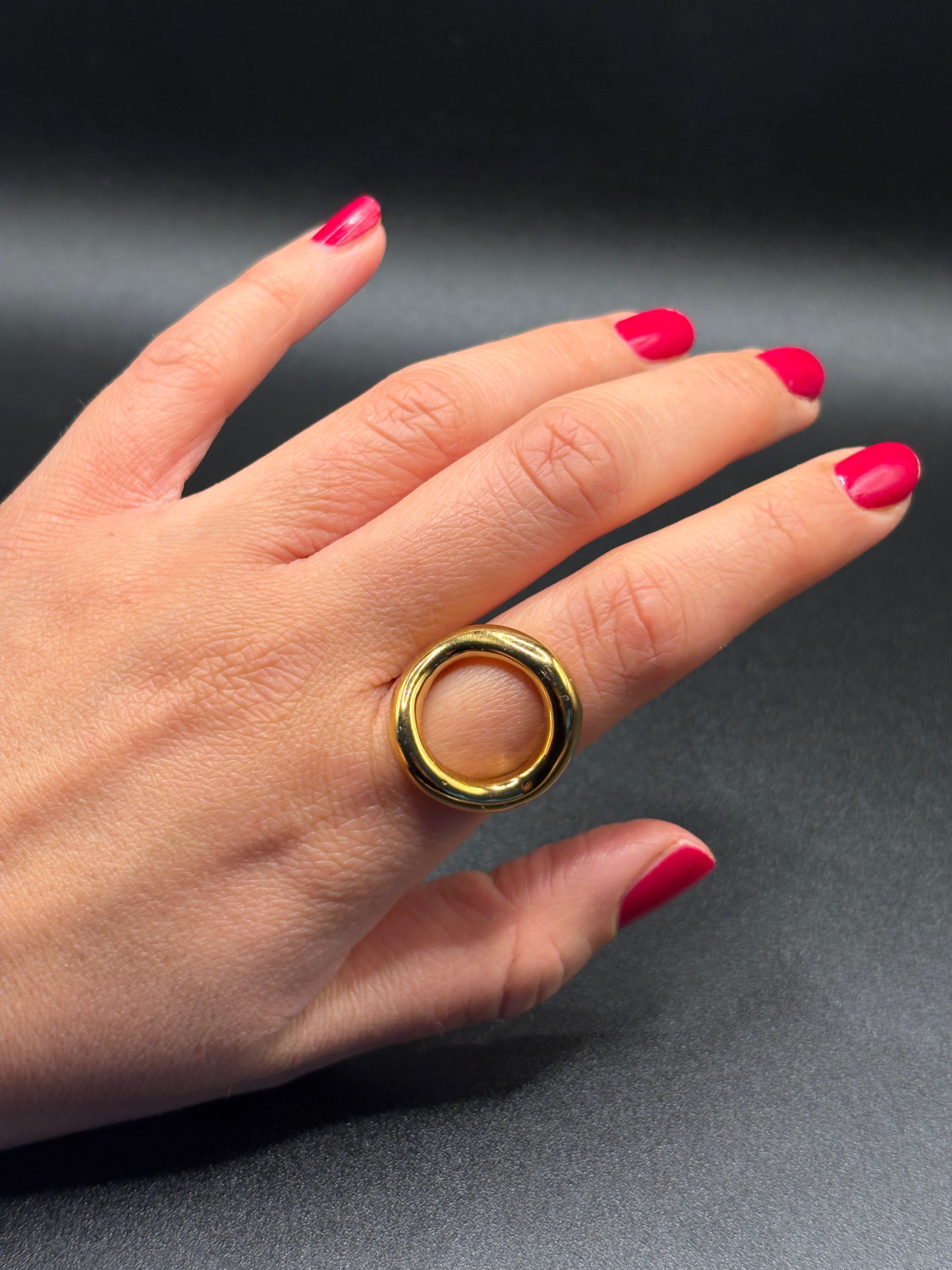 Bague Anneau Doré Minimaliste