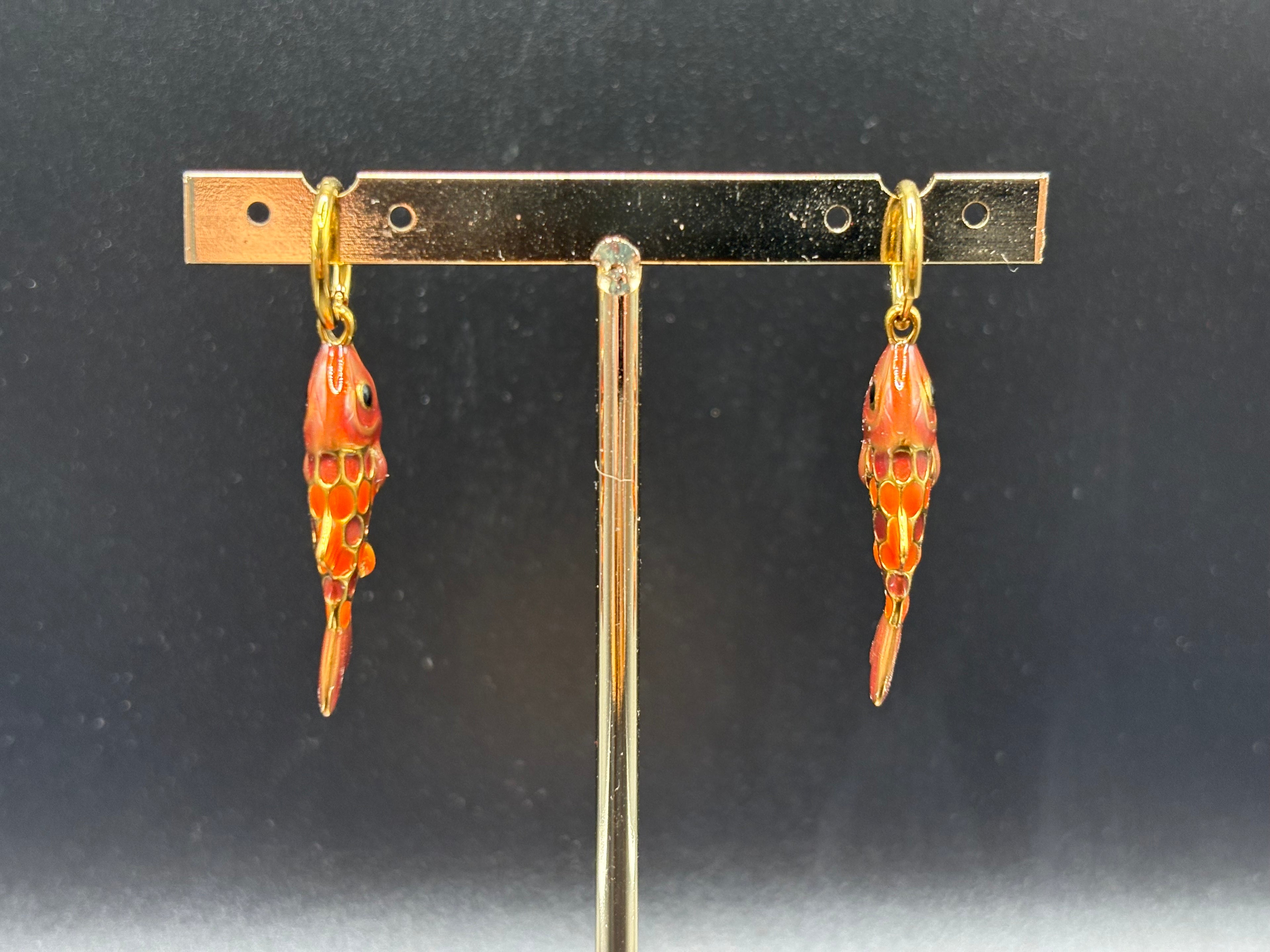 Boucles Poisson Multicolore Doré