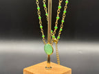 Collier Jade Vert Doré