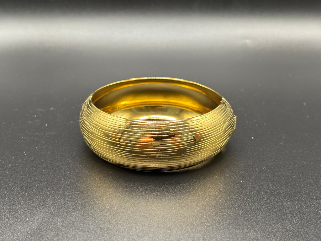 Bracelet Jonc Doré Texturé