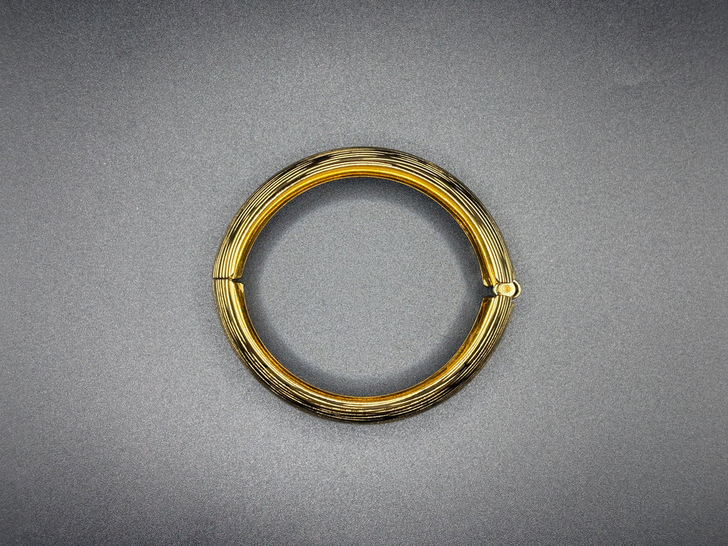 Bracelet Jonc Doré Texturé