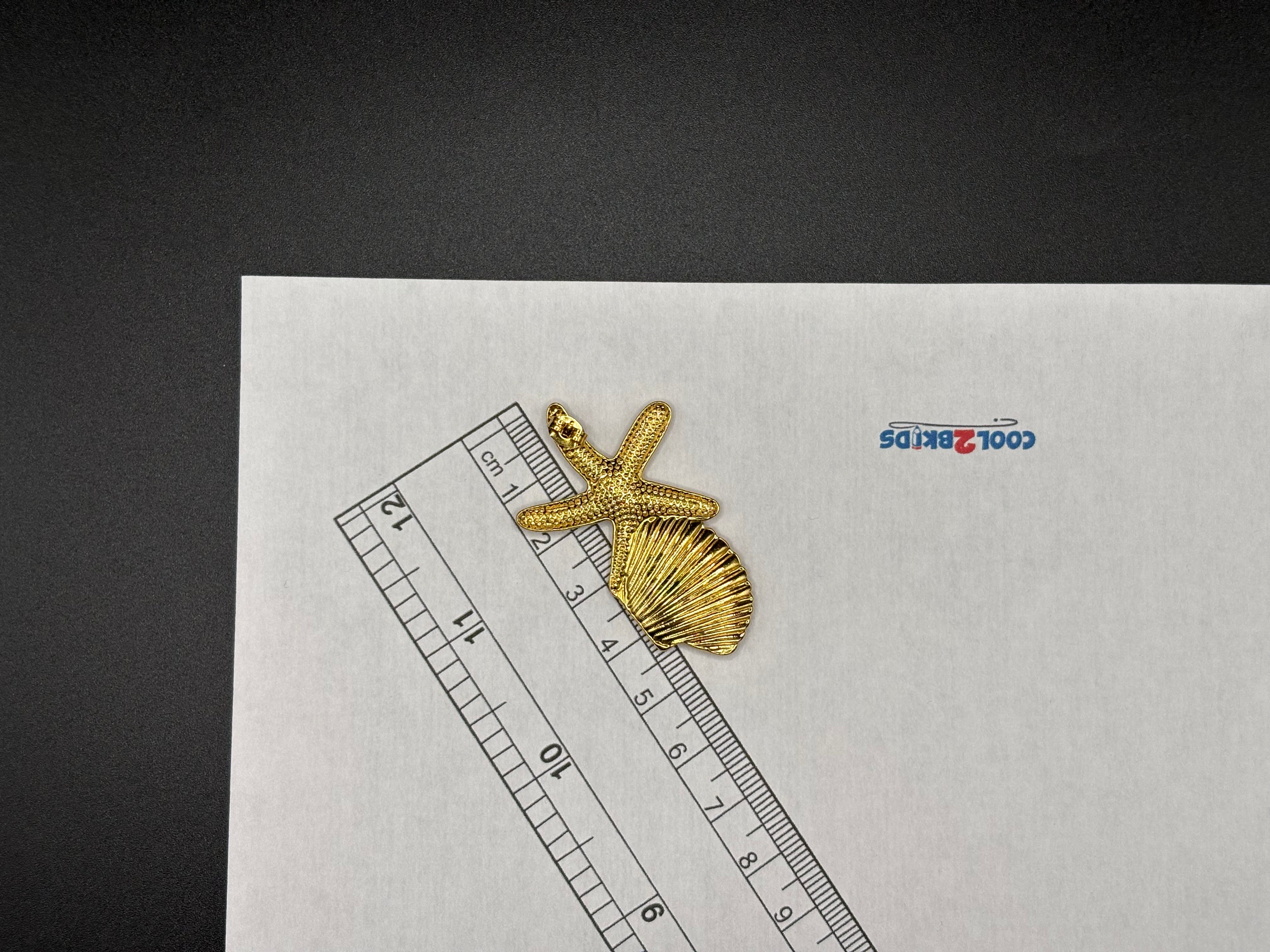 Boucles Étoile & Coquillage Doré