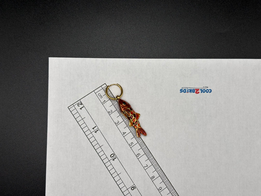 Boucles Poisson Rouge Doré