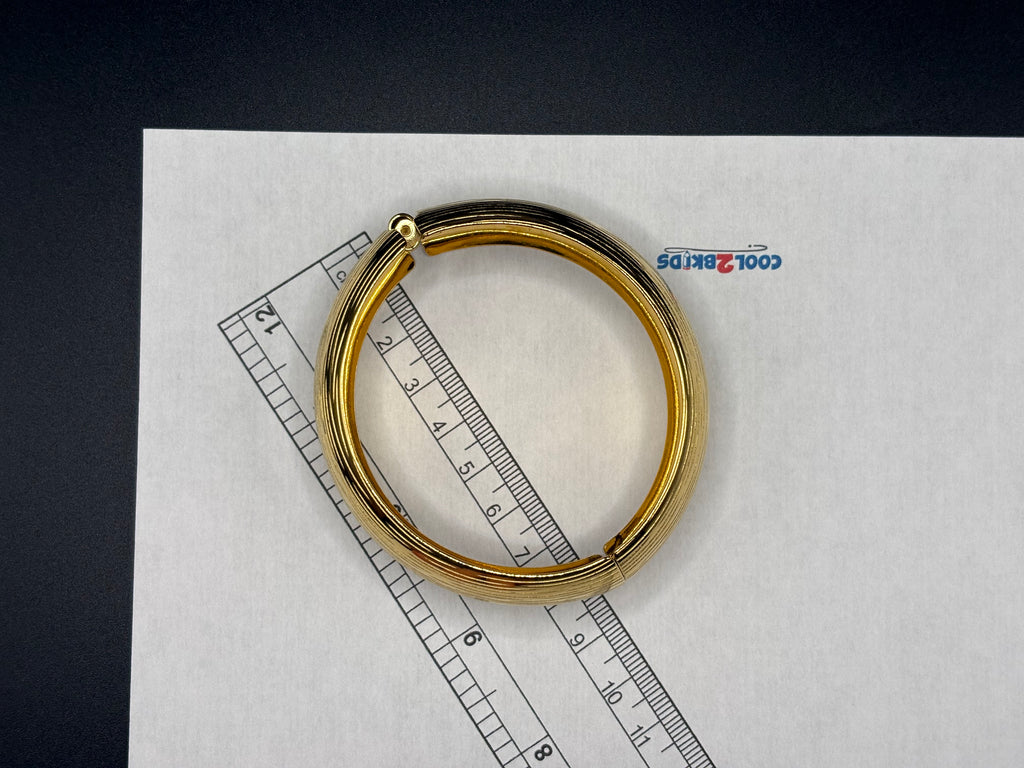 Bracelet Jonc Doré Texturé