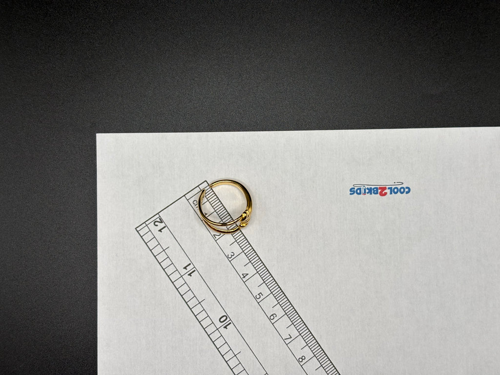 Bague Dorée Entrelacs Ajustable