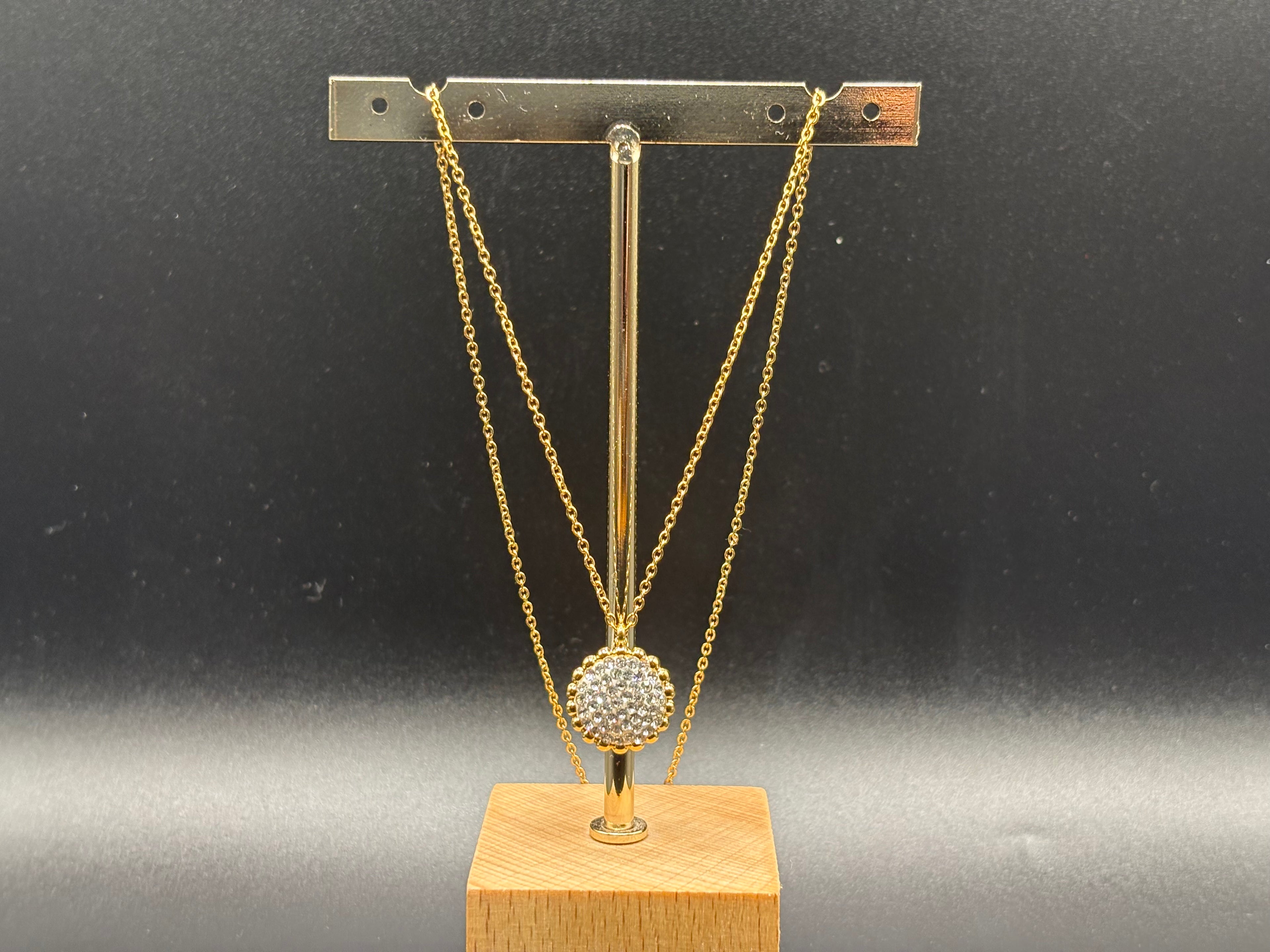 Collier Médaillon Éclat Doré