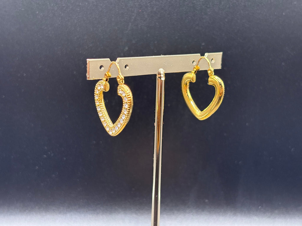 Boucles d’oreilles Cœur Éclat Doré