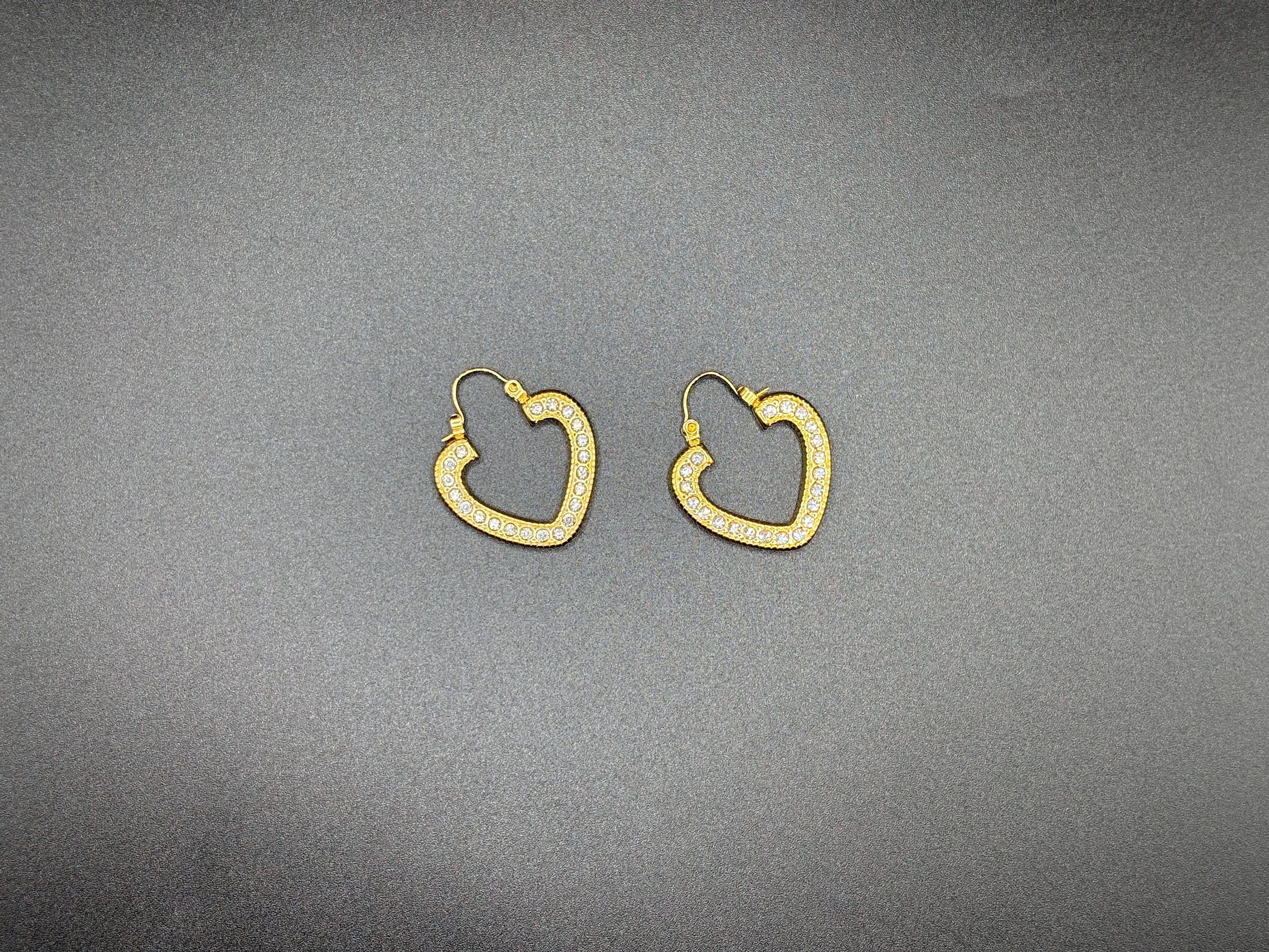 Boucles d’oreilles Cœur Éclat Doré
