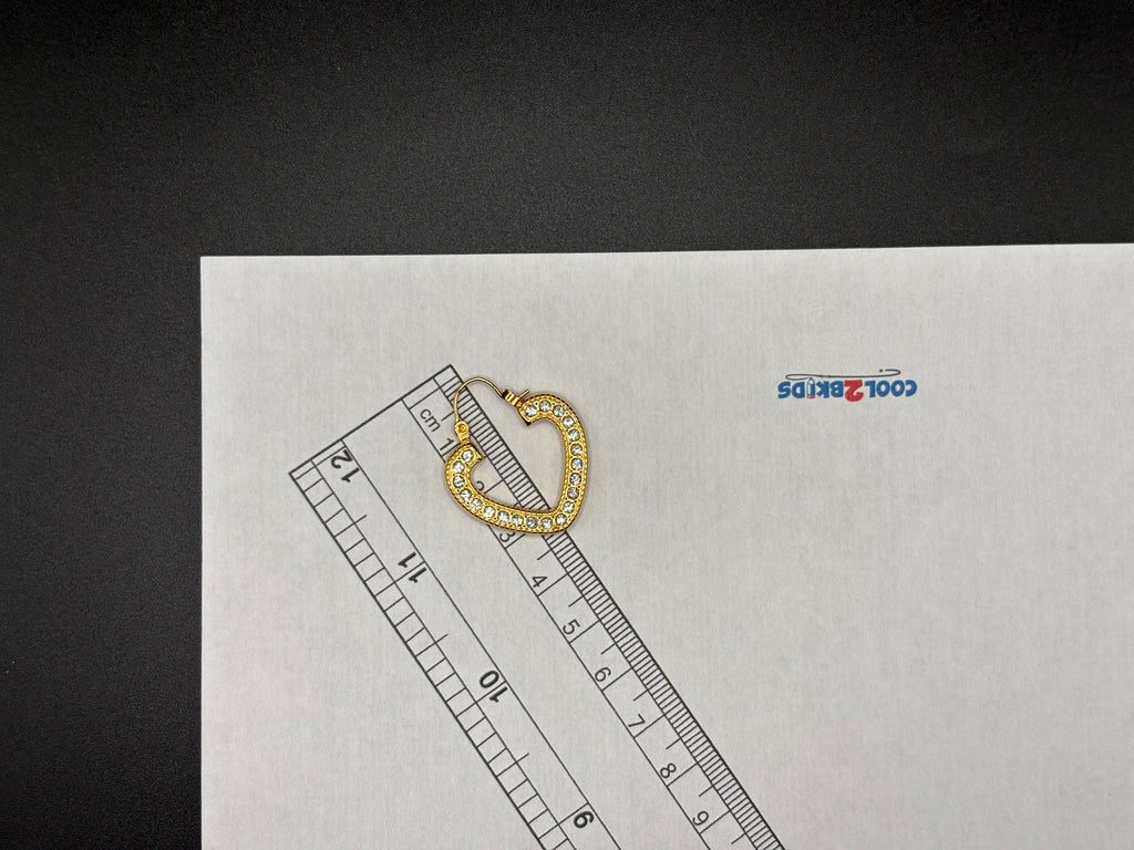 Boucles d’oreilles Cœur Éclat Doré