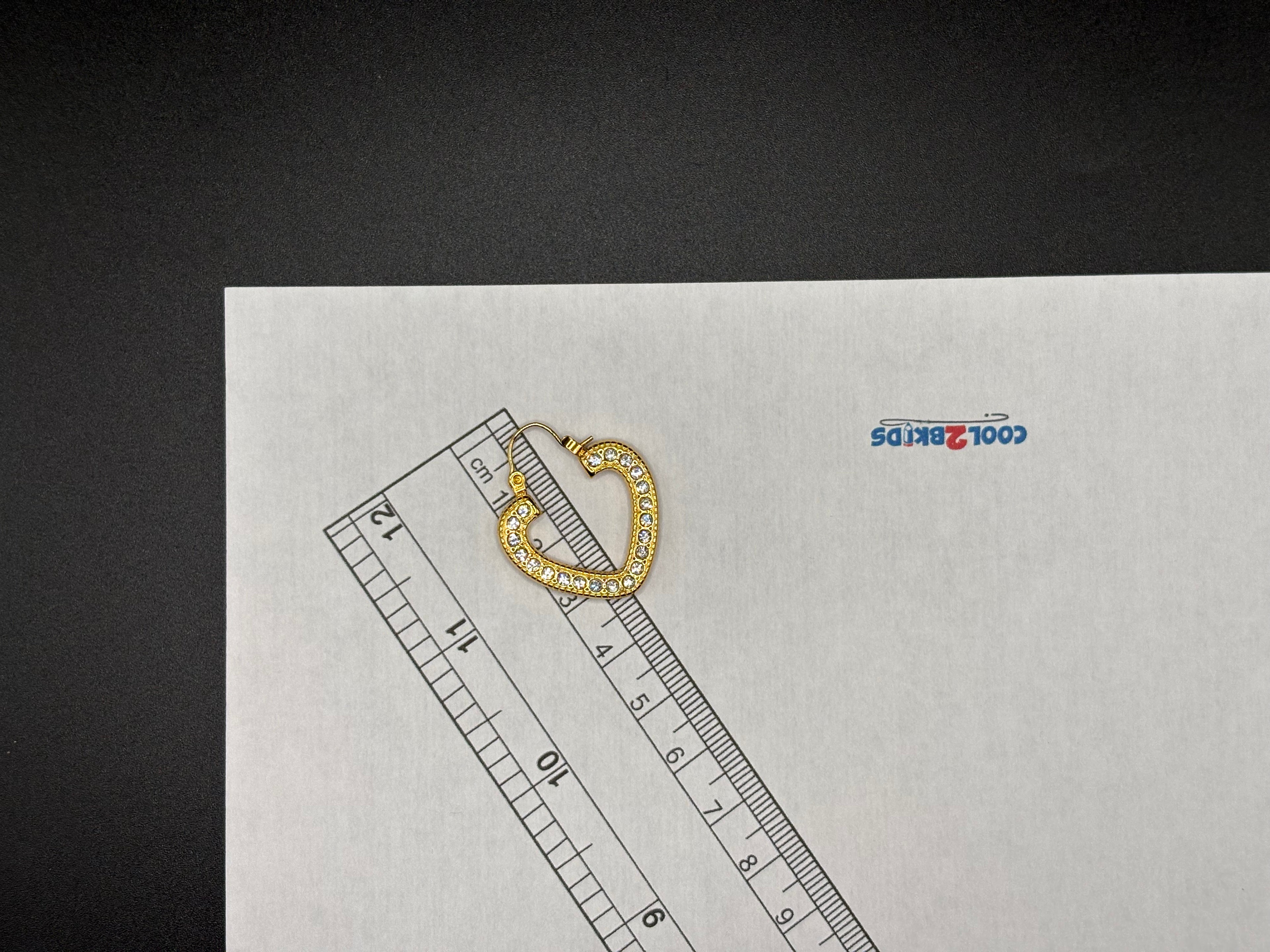 Boucles d’oreilles Cœur Éclat Doré