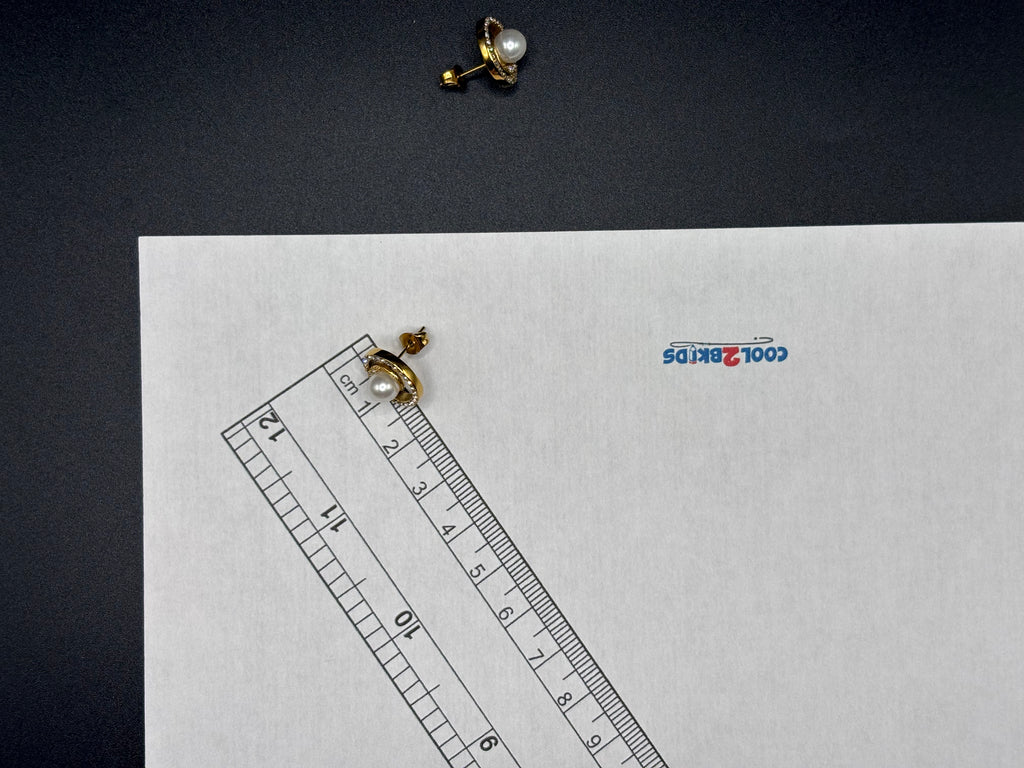 Boucles d’oreilles Perla Orbit – Doré & perle