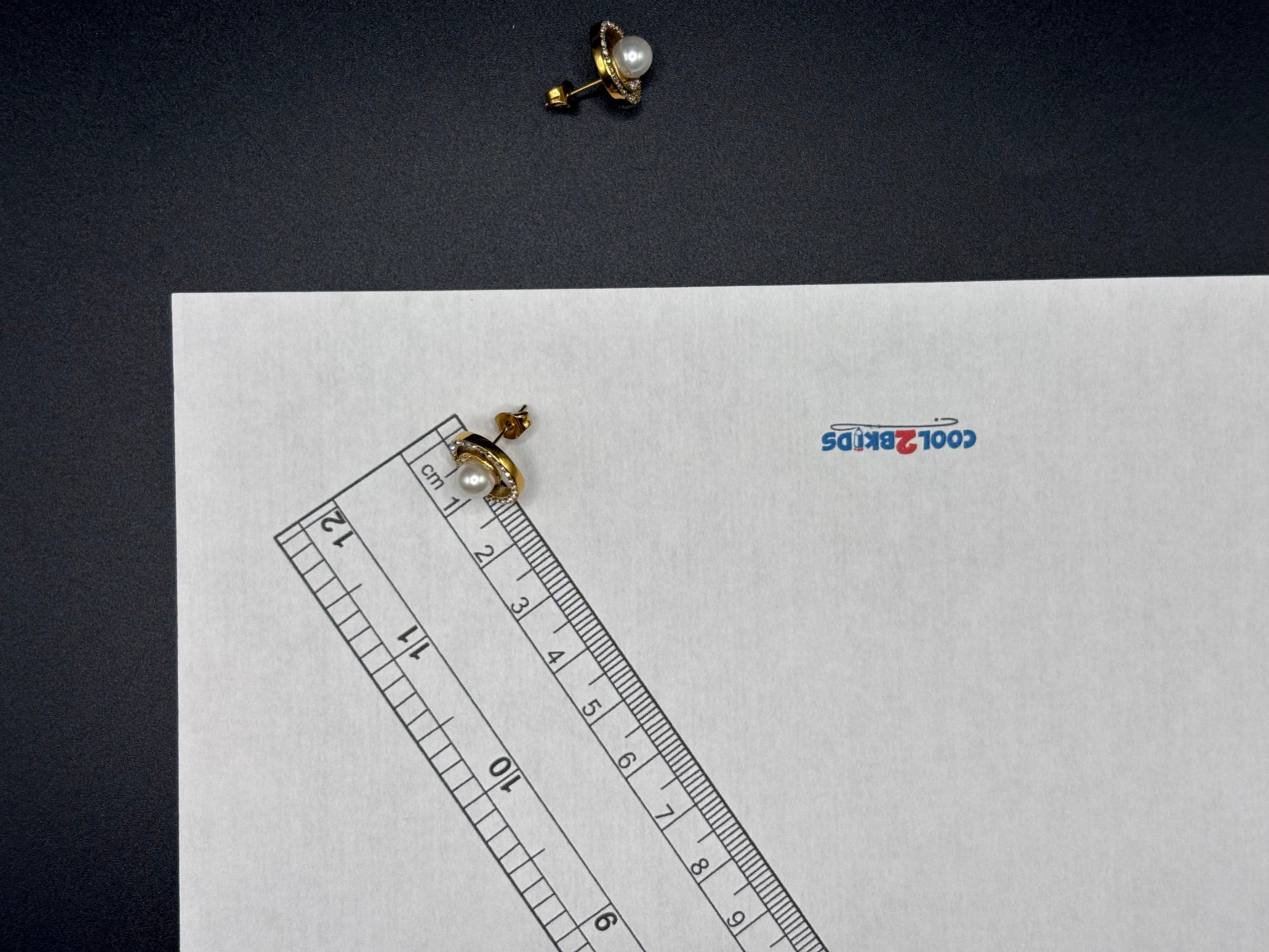 Boucles d’oreilles Perla Orbit – Doré & perle